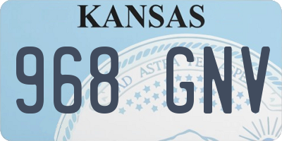 KS license plate 968GNV