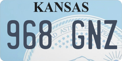 KS license plate 968GNZ