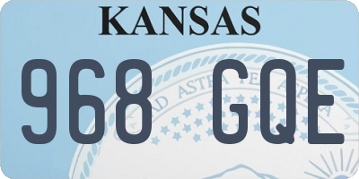KS license plate 968GQE