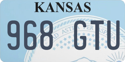 KS license plate 968GTU