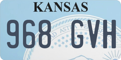 KS license plate 968GVH