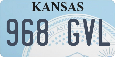 KS license plate 968GVL