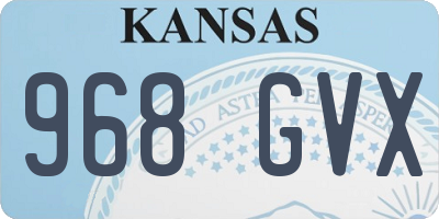 KS license plate 968GVX