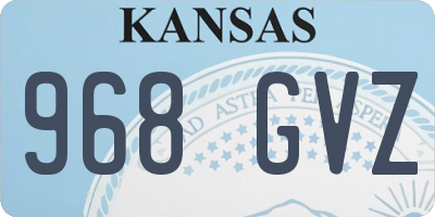 KS license plate 968GVZ