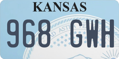 KS license plate 968GWH