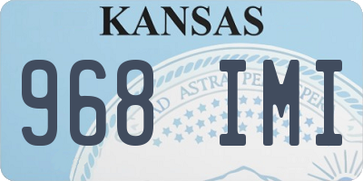 KS license plate 968IMI