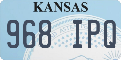 KS license plate 968IPQ