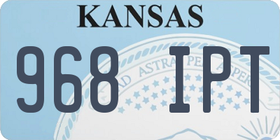 KS license plate 968IPT