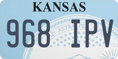 KS license plate 968IPV
