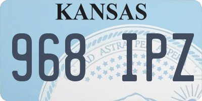 KS license plate 968IPZ