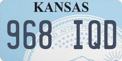 KS license plate 968IQD