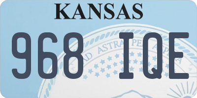 KS license plate 968IQE
