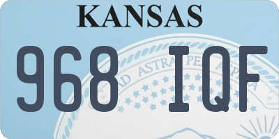 KS license plate 968IQF