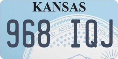 KS license plate 968IQJ
