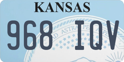KS license plate 968IQV