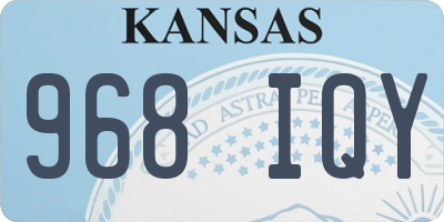 KS license plate 968IQY