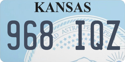 KS license plate 968IQZ