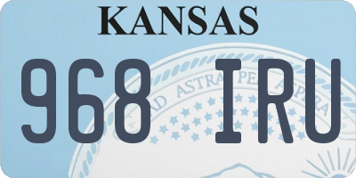 KS license plate 968IRU