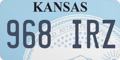 KS license plate 968IRZ