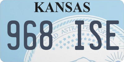 KS license plate 968ISE