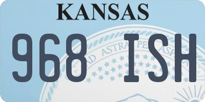 KS license plate 968ISH