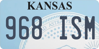 KS license plate 968ISM