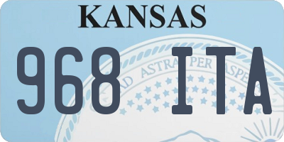 KS license plate 968ITA
