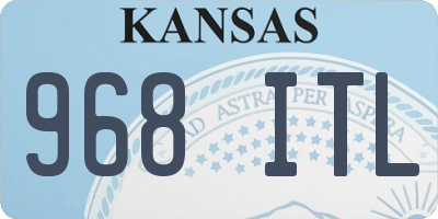 KS license plate 968ITL