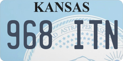 KS license plate 968ITN