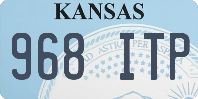 KS license plate 968ITP