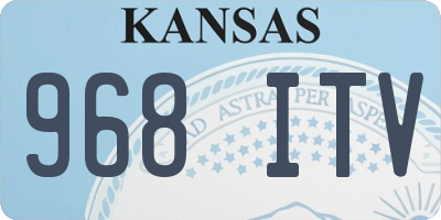 KS license plate 968ITV