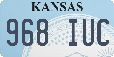 KS license plate 968IUC