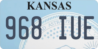 KS license plate 968IUE