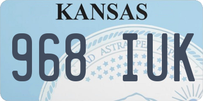 KS license plate 968IUK