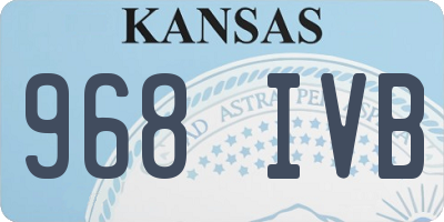KS license plate 968IVB