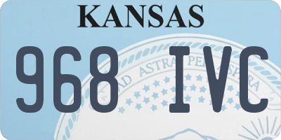 KS license plate 968IVC