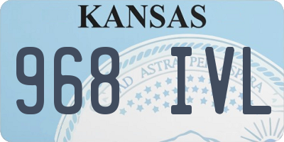 KS license plate 968IVL