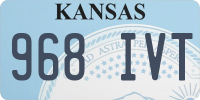 KS license plate 968IVT