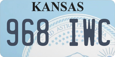KS license plate 968IWC