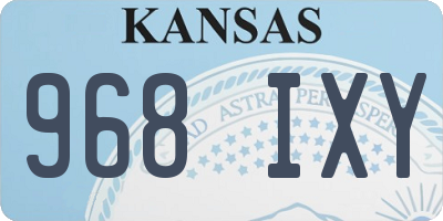 KS license plate 968IXY