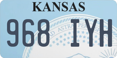 KS license plate 968IYH