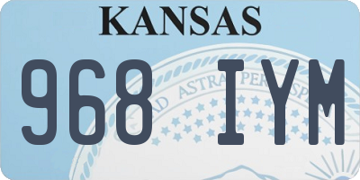 KS license plate 968IYM