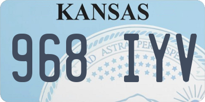 KS license plate 968IYV