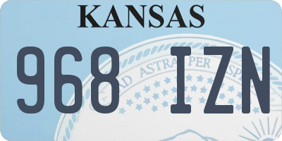 KS license plate 968IZN