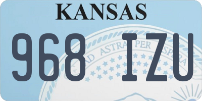 KS license plate 968IZU