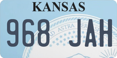 KS license plate 968JAH
