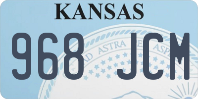 KS license plate 968JCM