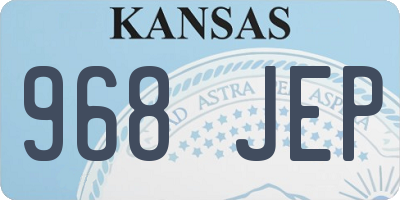 KS license plate 968JEP