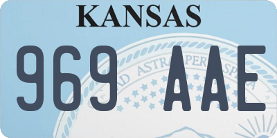 KS license plate 969AAE