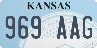 KS license plate 969AAG